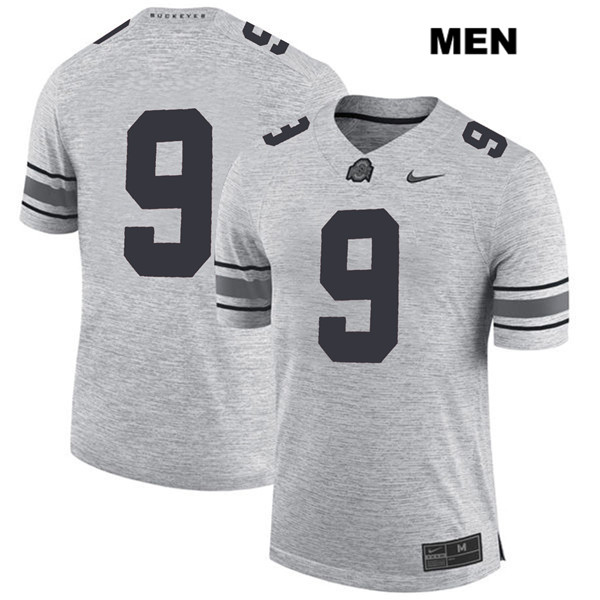 Ohio State Buckeyes Men's Binjimen Victor #9 Gray Authentic Nike No Name College NCAA Stitched Football Jersey PI19T04QQ